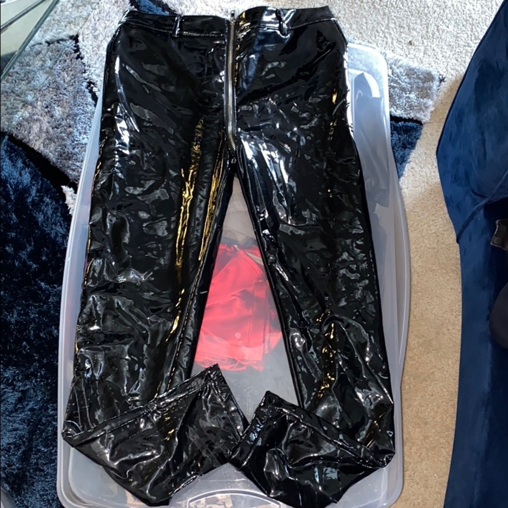 Black Leather Pants